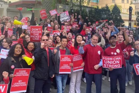 Fordham graduate student workers April 2023