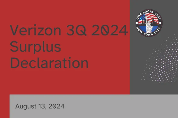 Verizon 3Q2024 surplus declaration