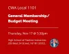 Membership meeting Nov 17