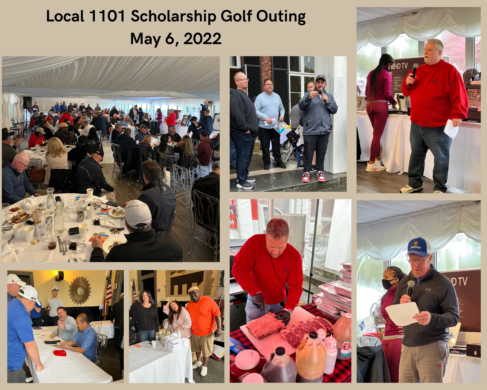 Golf outing collage